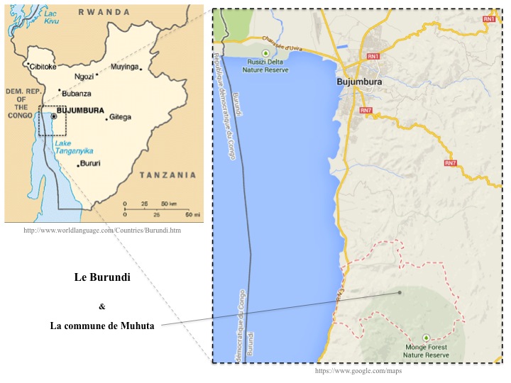 Situation géographique de Muhuta